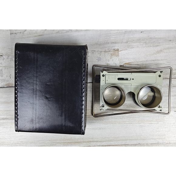 VTG SRPI MORIN Stereoscope Viewer W/Case Cartography Optics Tool FRANCE RARE - Picture 2 of 10